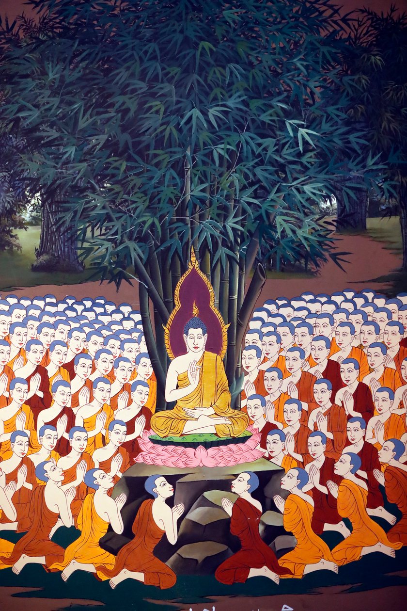 Buddha che insegna ai discepoli da Unbekannter Künstler