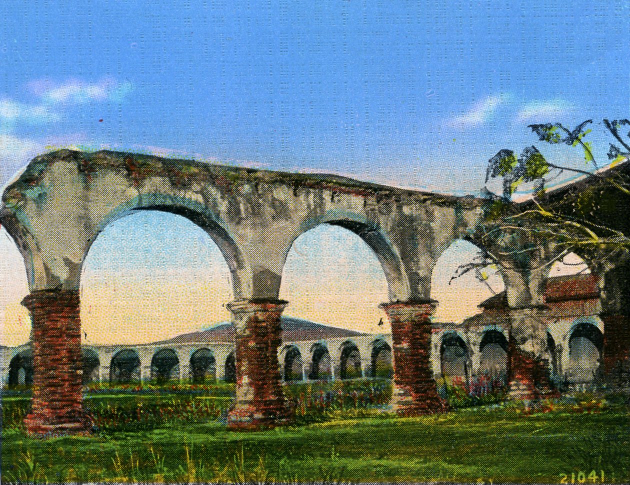 California: Archi della Missione San Juan Capistrano da Unbekannter Künstler