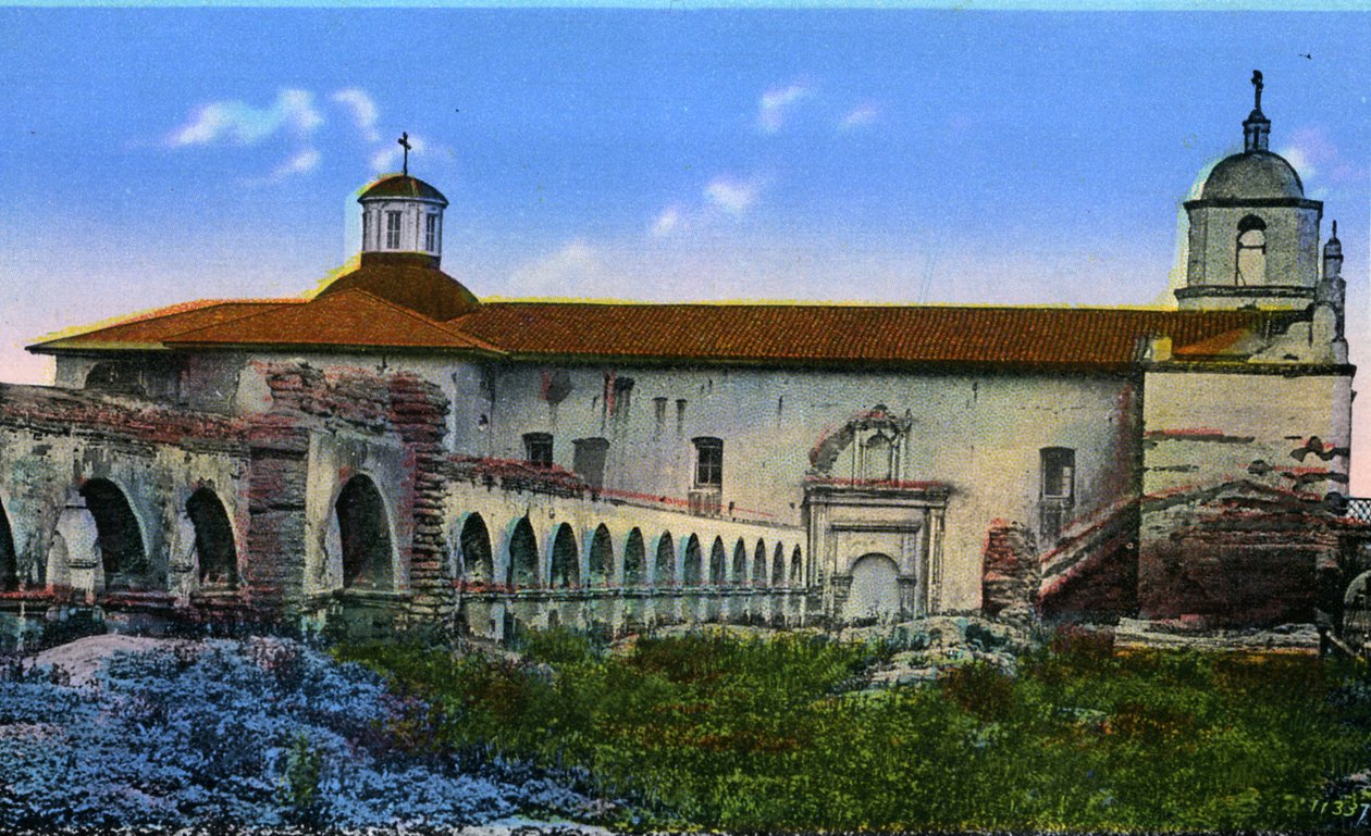 California: Archi della Missione di San Luis Rey da Unbekannter Künstler