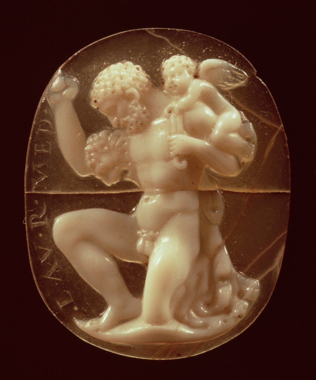 Cammeo di Ercole conquistato da Cupido da Unbekannt