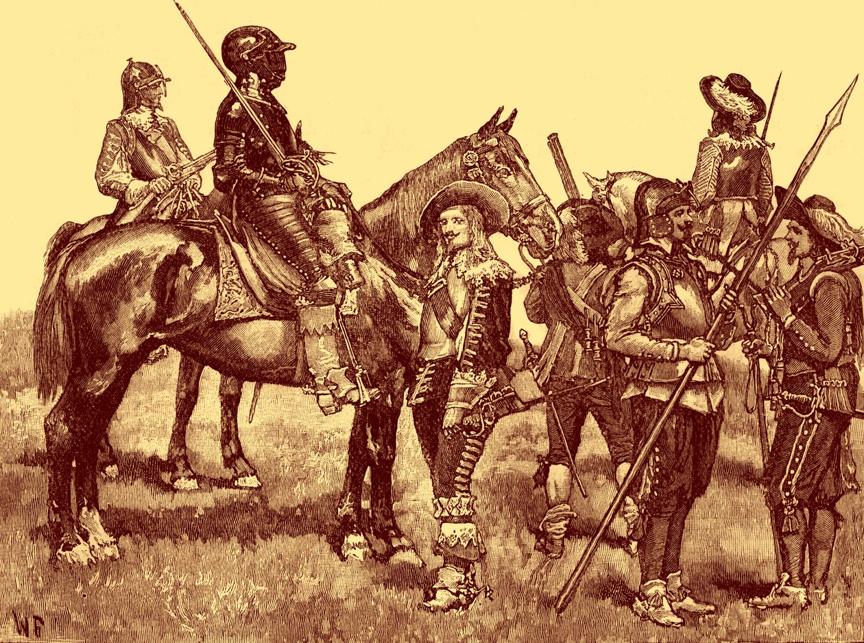 Soldati cavalieri - Guerra civile inglese da Unbekannter Künstler