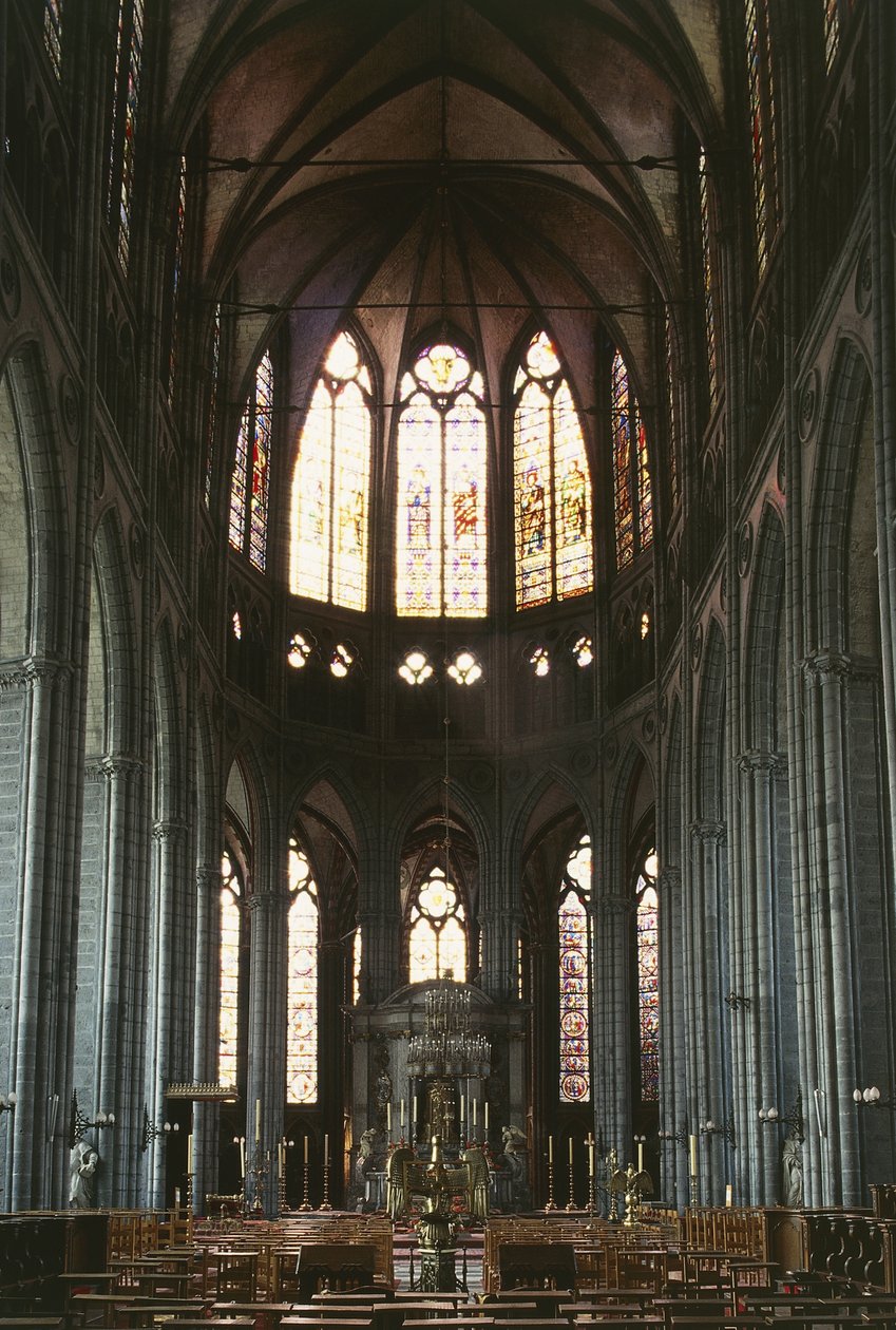 Navata centrale nella Cattedrale di Nostra Signora Tournai (foto) da Unbekannter Künstler