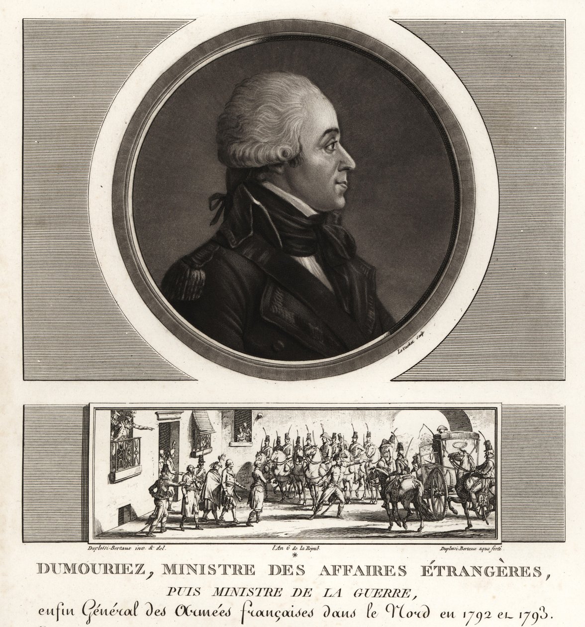Charles-Francois du Perier Dumouriez, generale francese durante le guerre rivoluzionarie francesi da Unbekannt
