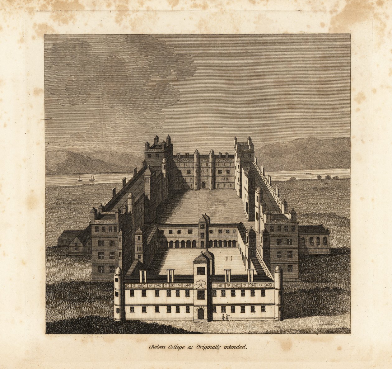 Chelsea College come originariamente inteso da re Giacomo I da Unbekannt
