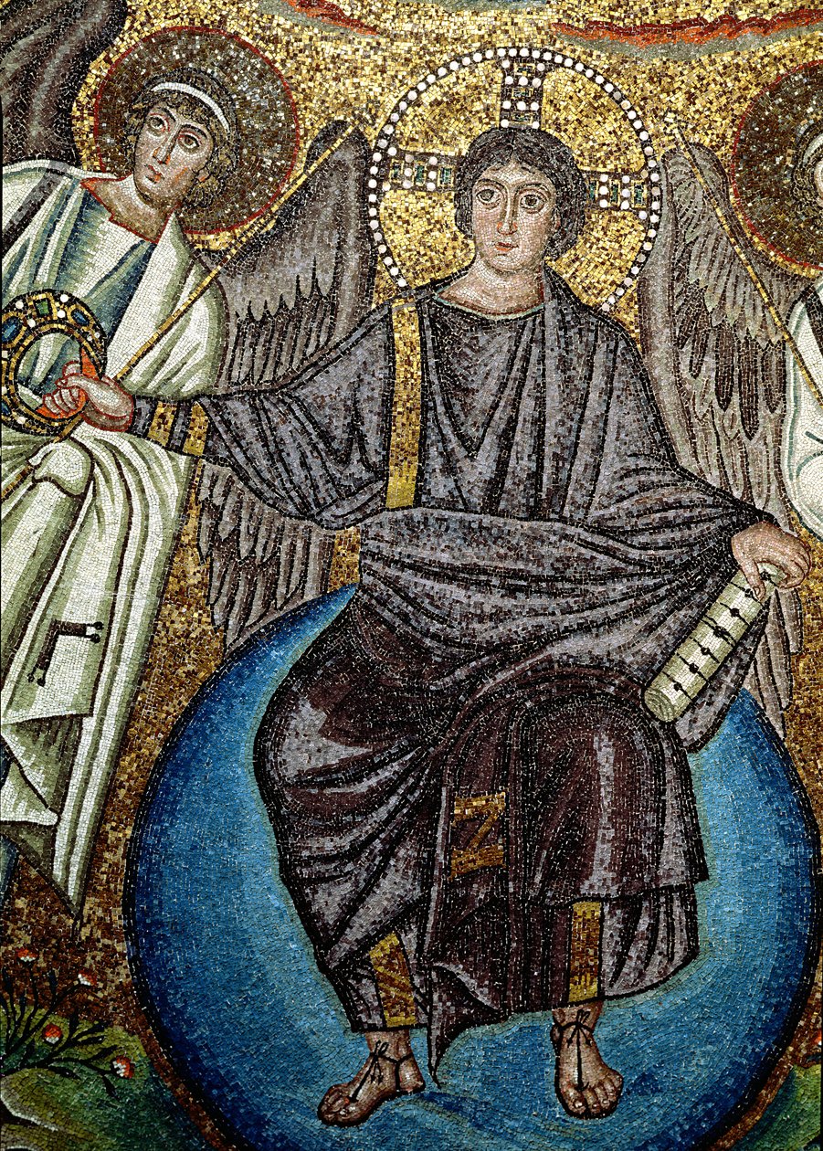 Cristo e angeli, (dettaglio) da Unbekannt