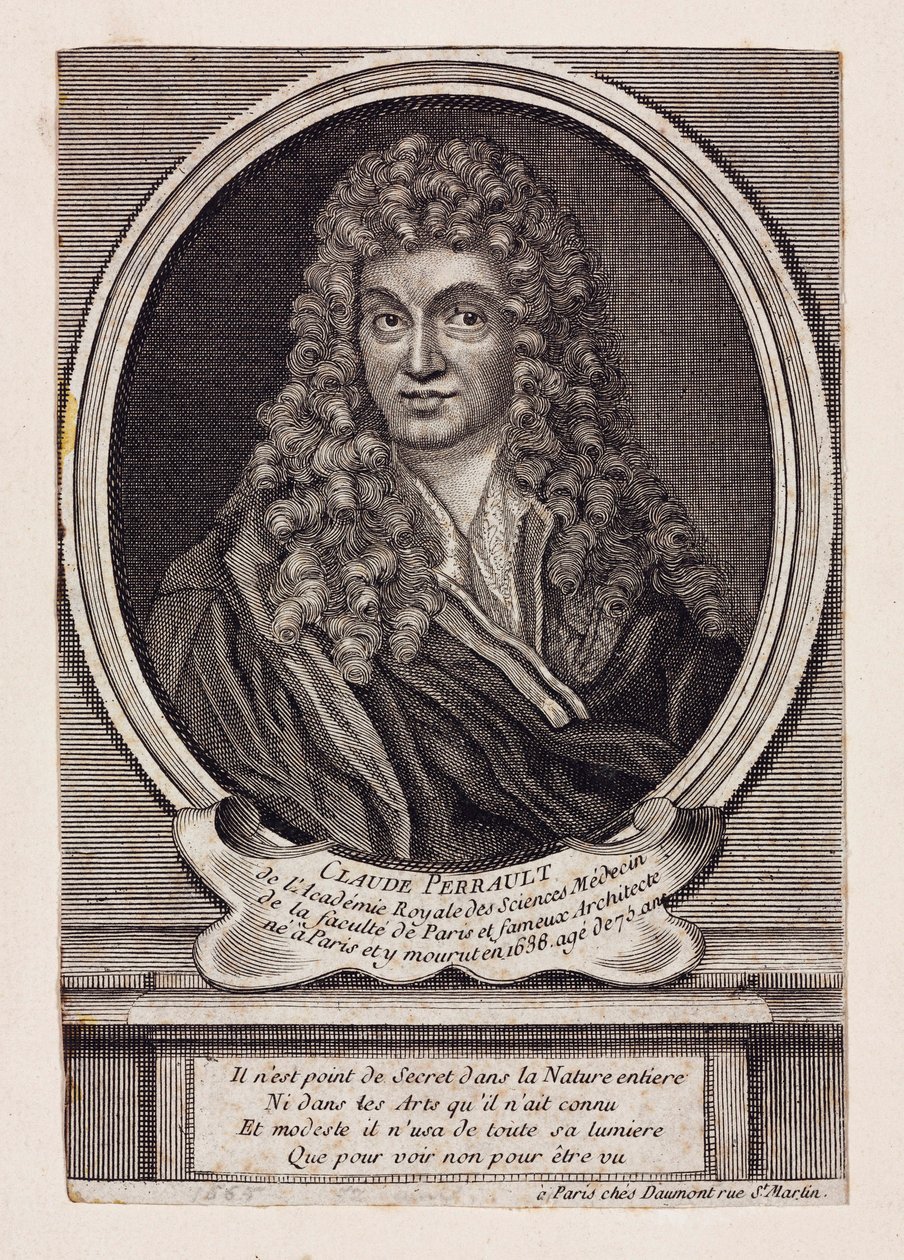 Claude Perrault, architetto, scienziato e medico francese, c 1660 da Unbekannt