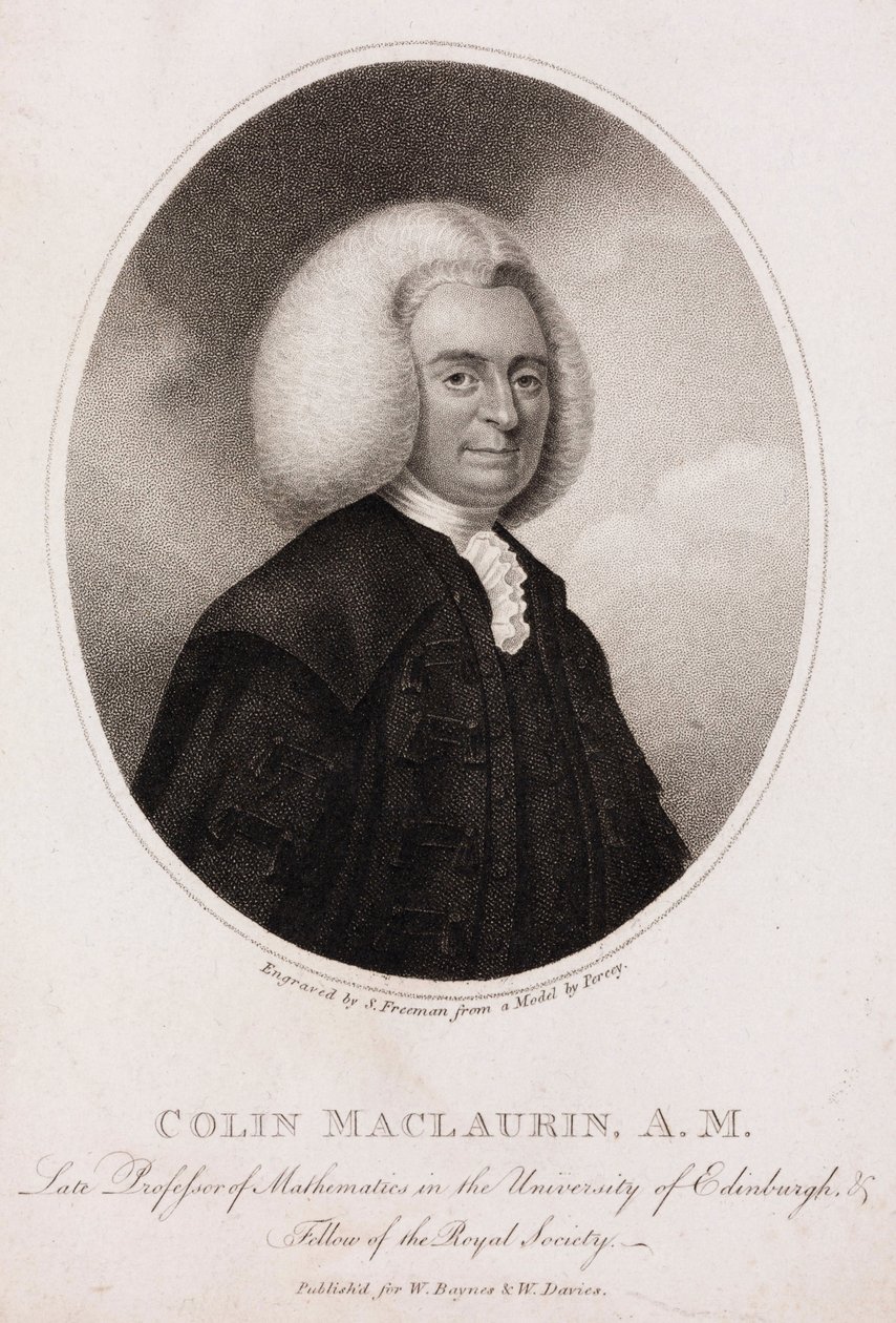 Colin MacLaurin, matematico e fisico scozzese, c.1740s da Unbekannt