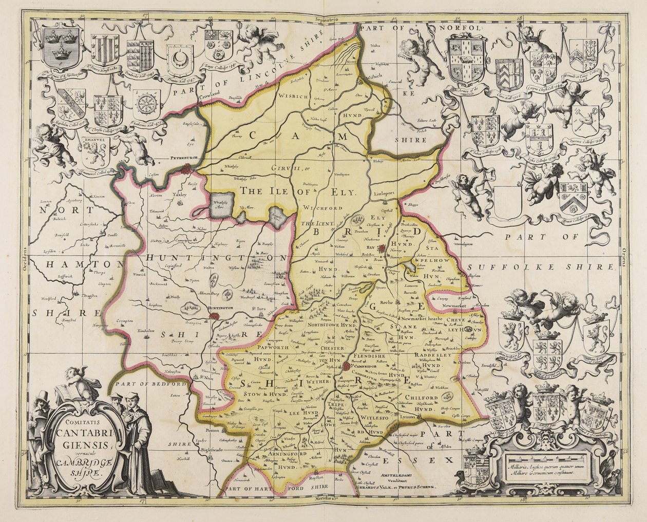 Comitatis Cantabrigiensis vernacule Cambridge Shire da Unbekannter Künstler