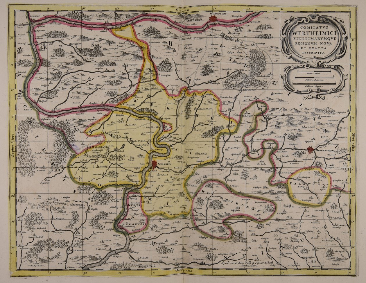 Comitatus Wertheimici finitimarumque regionum noua et exacta descriptio da Unbekannter Künstler
