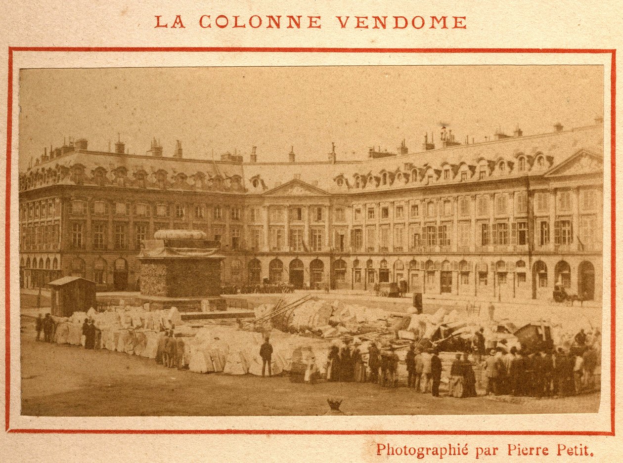 Comune di Parigi (1871): distruzione della colonna Vendôme nel maggio 1871 da Unbekannt