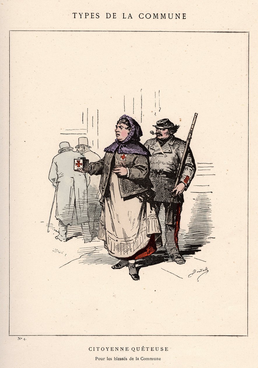 Commune de Paris: costume di CITIENNE QUETEUSE in "Les Communeux" da Unbekannt