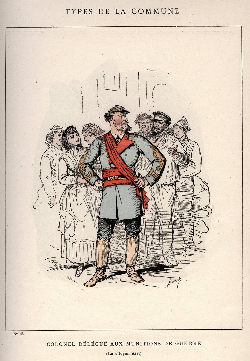 Commune de Paris: costume di COLONEL DELEGE 