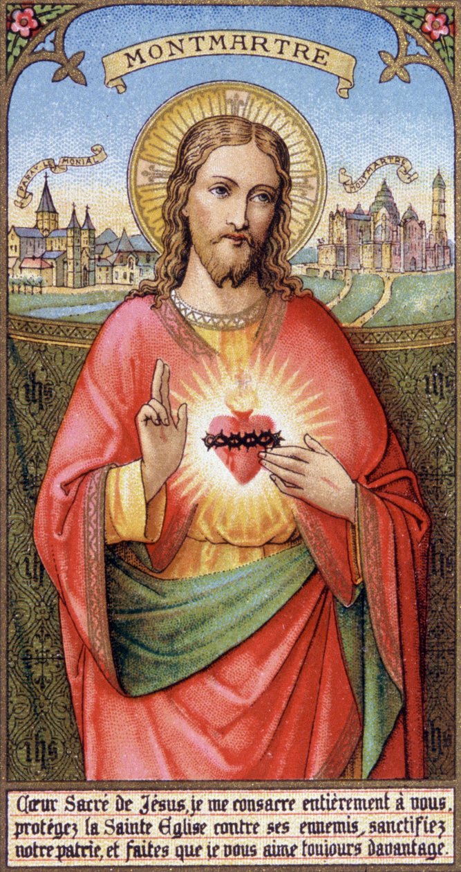Consacrazione del genere umano al Sacro Cuore a Montmartre da Unbekannter Künstler