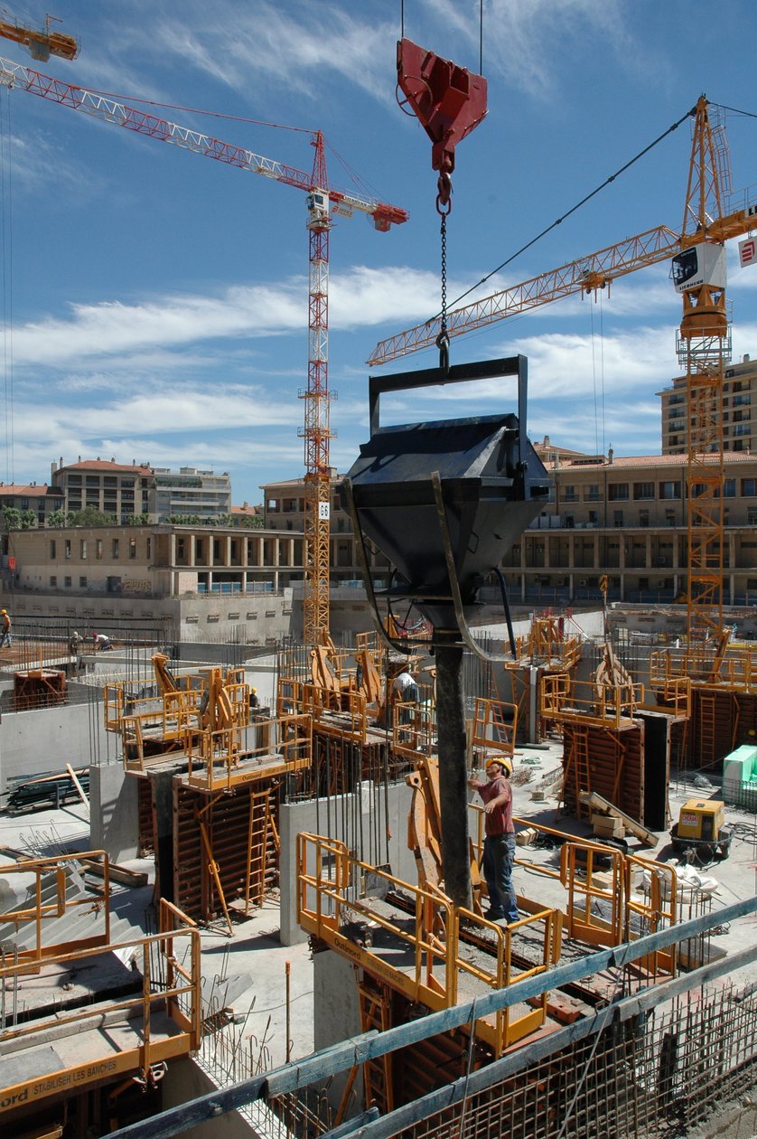 Cantiere dei nuovi quartieri di Aix en Provence da Unbekannter Künstler