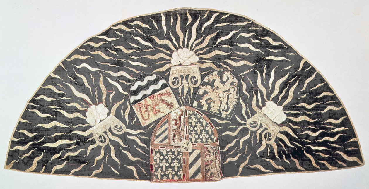 Piviale di velluto nero con ricami applicati recanti le armi del Duca di Borgogna, Paesi Bassi meridionali, c.1476 da Unbekannt