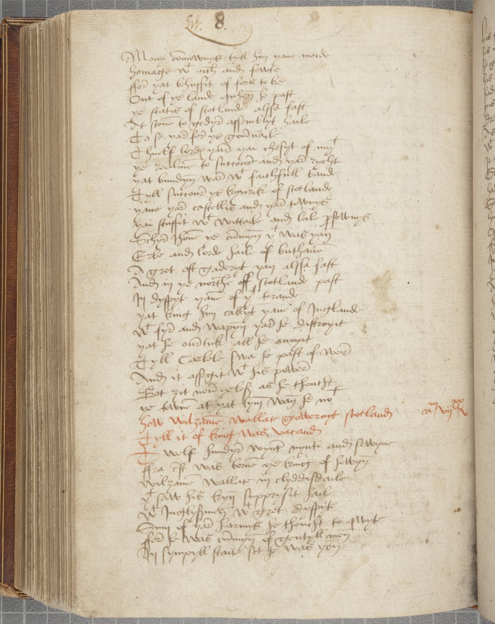 Copia della Cronaca di Andrew of Wyntoun, Fol 319 verso da Unbekannt