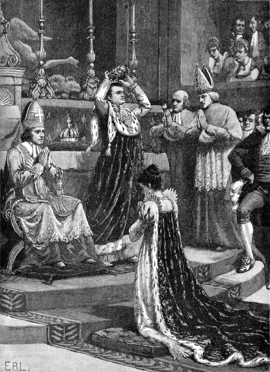 Incoronazione di Napoleone, Francia da Unbekannter Künstler