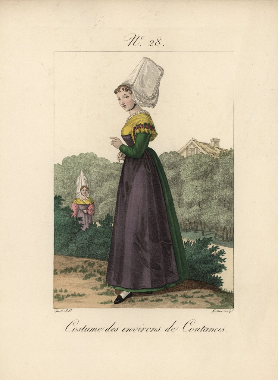 Costume della zona di Coutances da Unbekannter Künstler