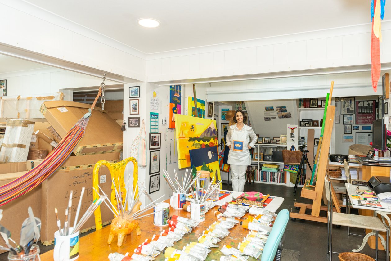 Cristina Rodriguez nel suo studio da Bartolome Esteban and studio Murillo