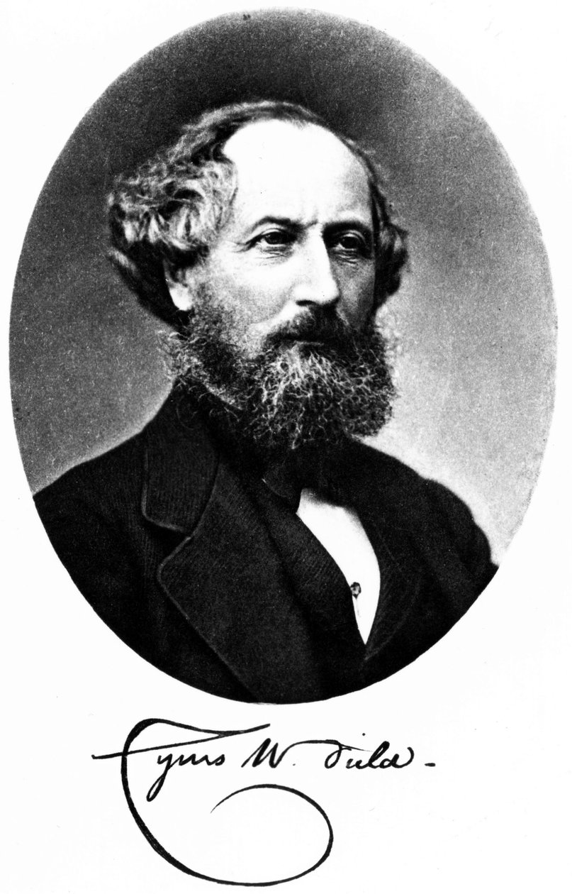 Cyrus W Field, finanziere e imprenditore americano, c 1875 da Unbekannt