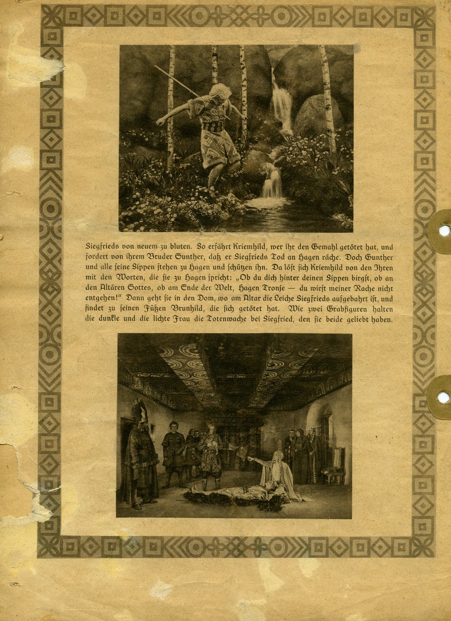 DIE NIBELUNGEN 1924-SINOSSI (La morte di Sigfrido)-08 da Unknown