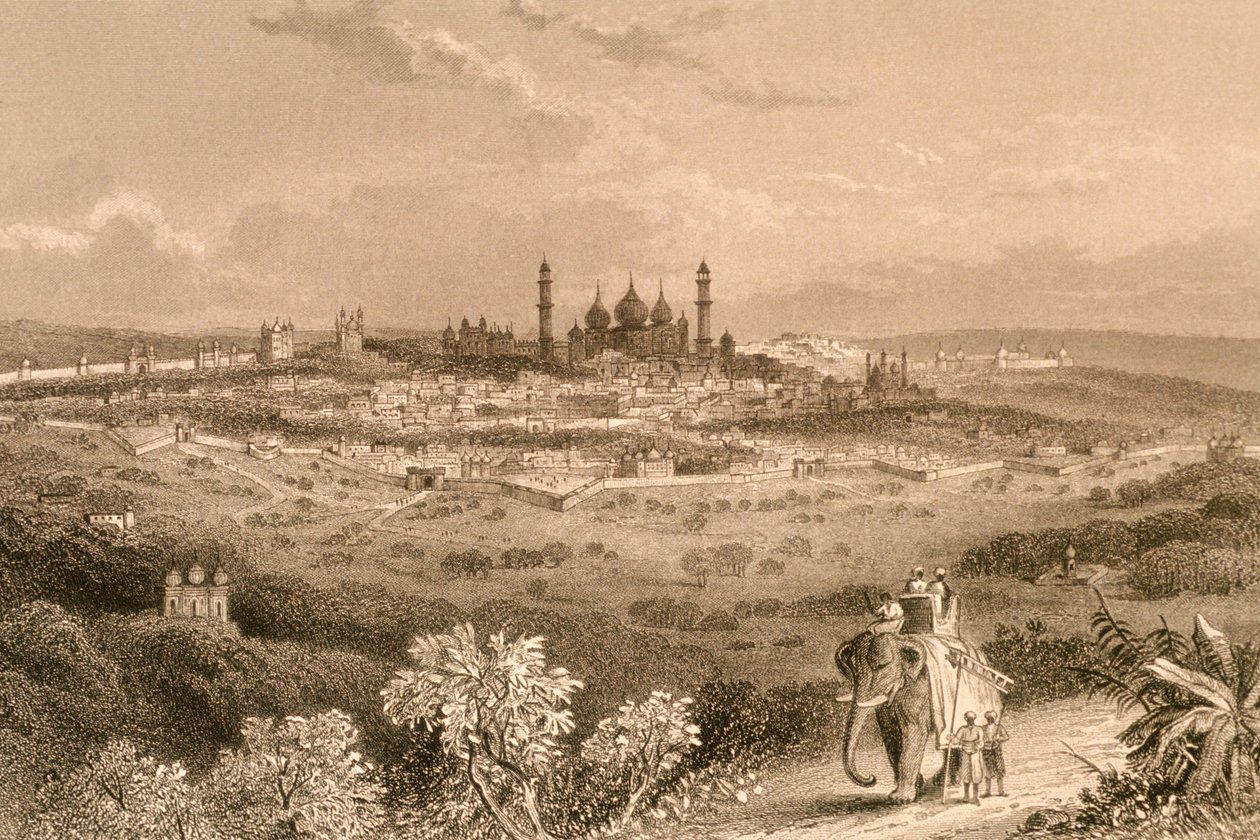 Delhi (incisione) da Unbekannter Künstler