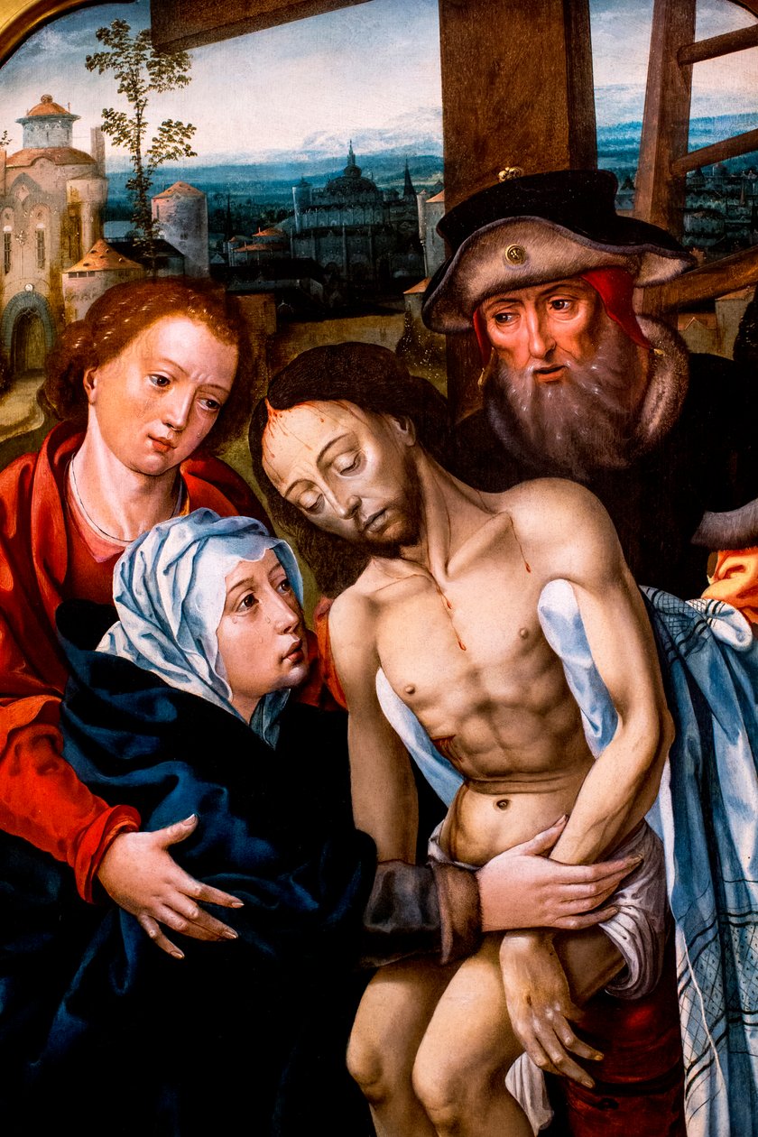 Deposizione dalla croce, attribuita a Pieter Coecke van Aelst da Unbekannt