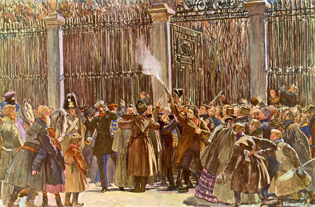 Tentativo di Dmitry Karakozov di assassinare Alessandro II da Unbekannter Künstler