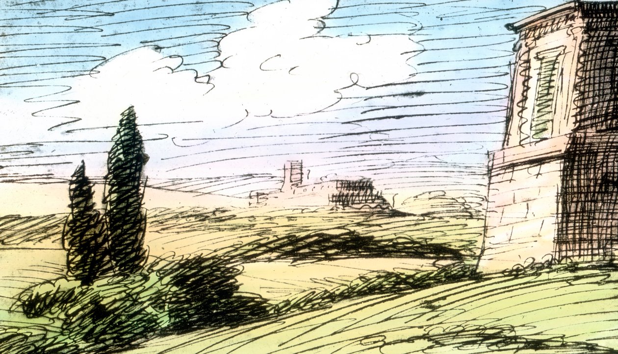 Disegno di Goethe da Unbekannter Künstler