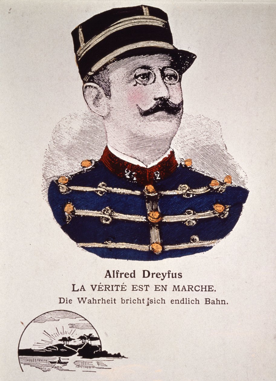 Affare Dreyfus: la verità corre, inizio XX secolo (incisione) da Unbekannter Künstler
