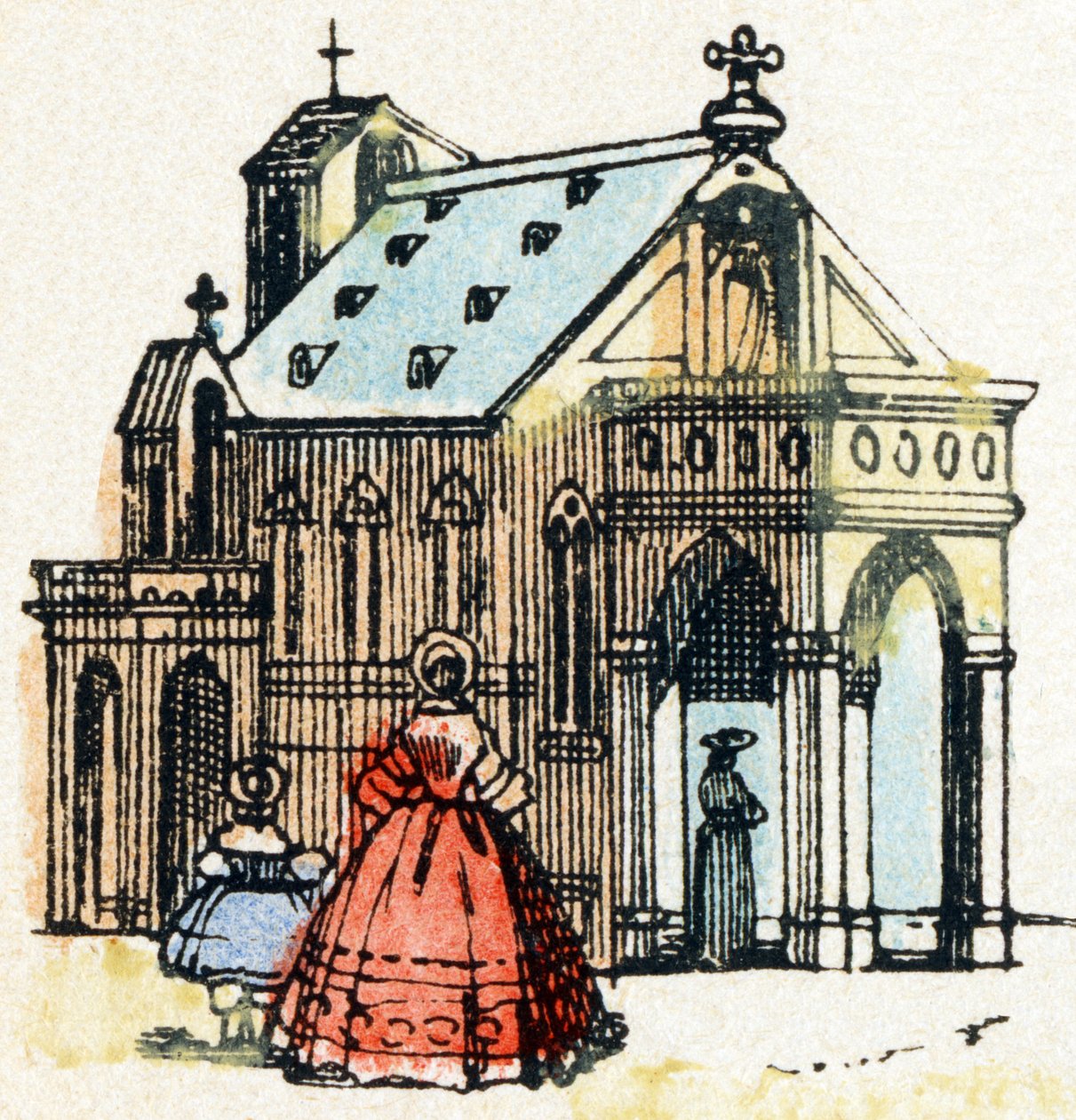 E - Chiesa - Alfabeto - intrattenimento per bambini - Immagini d