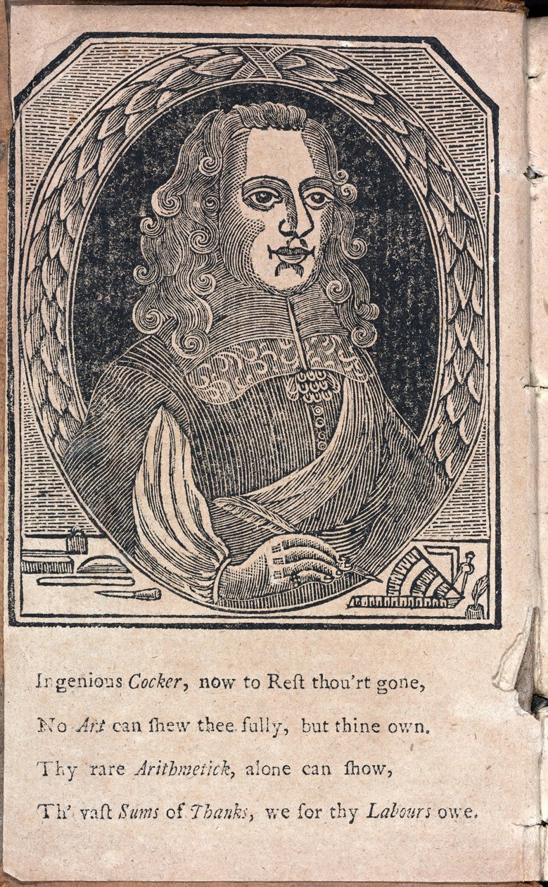 Edward Cocker, matematico e incisore inglese da Unbekannt