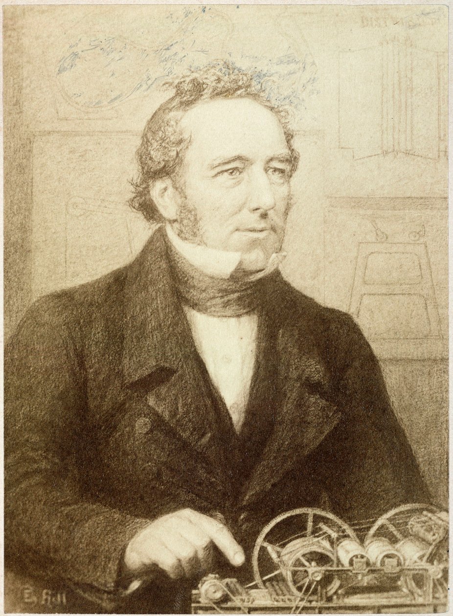 Edward Cowper, inventore britannico, c 1830 da Unbekannt