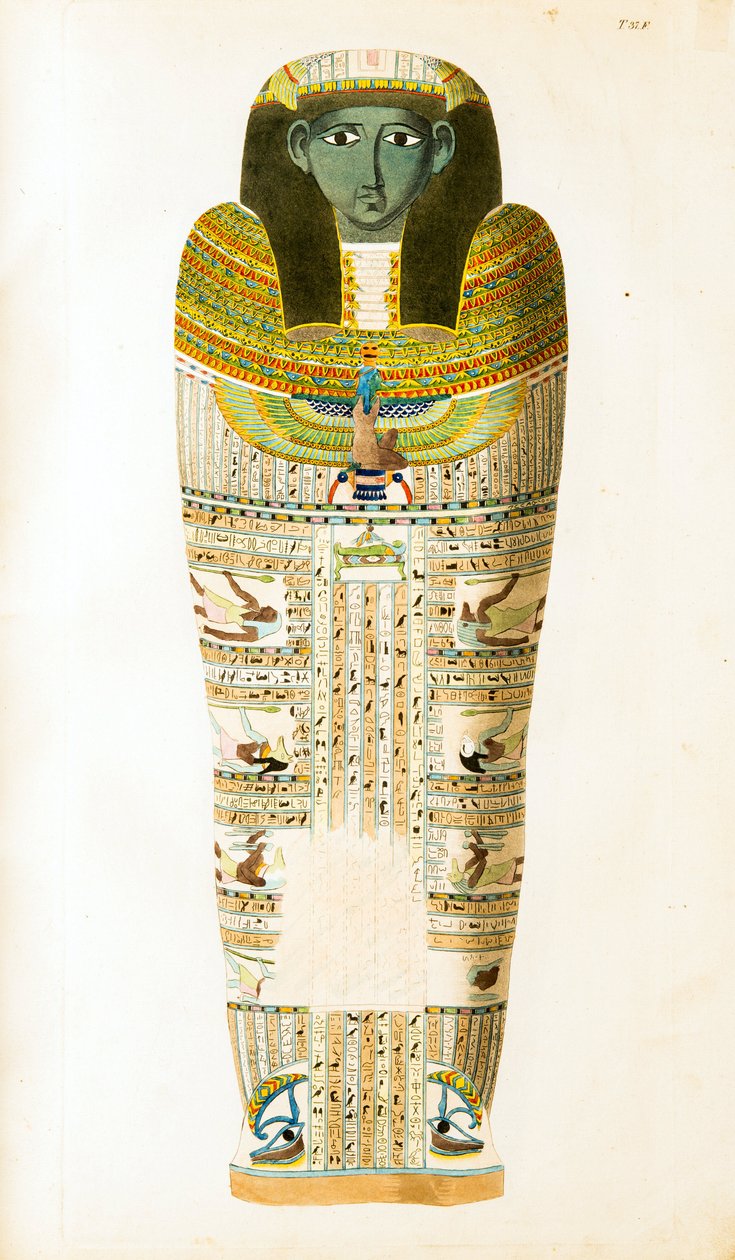 Sarcophagus egiziano - Illustrazione dall