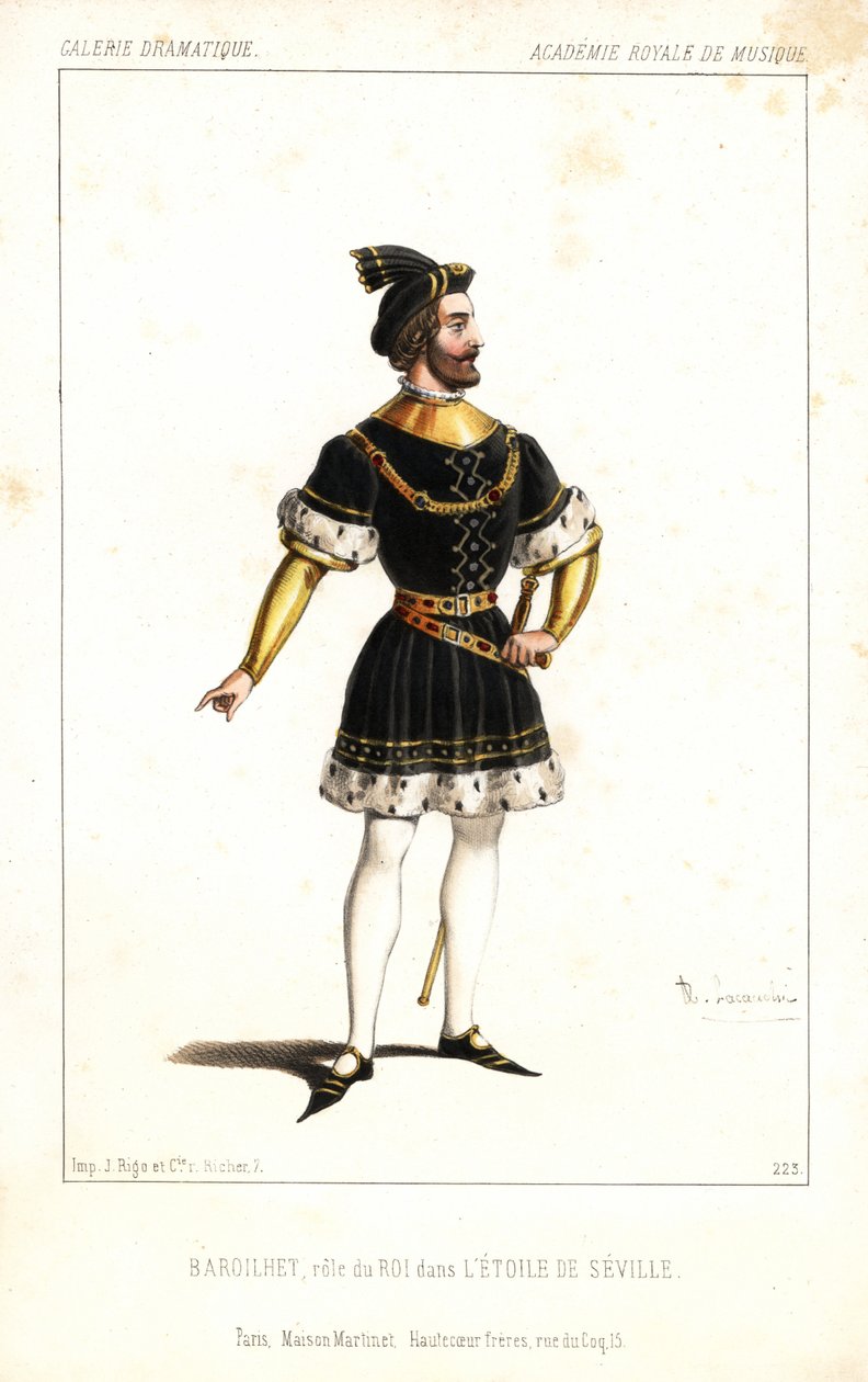 Paul-Bernard Barroilhet come il Re in L