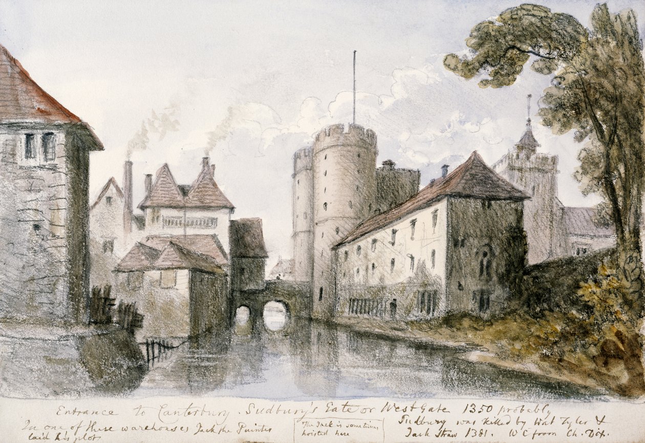 Ingresso a Canterbury da Unbekannter Künstler
