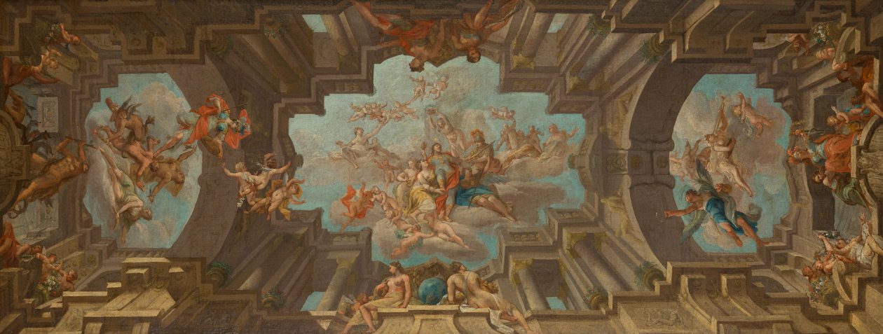 Progetto per una pittura a soffitto da Unbekannter Künstler