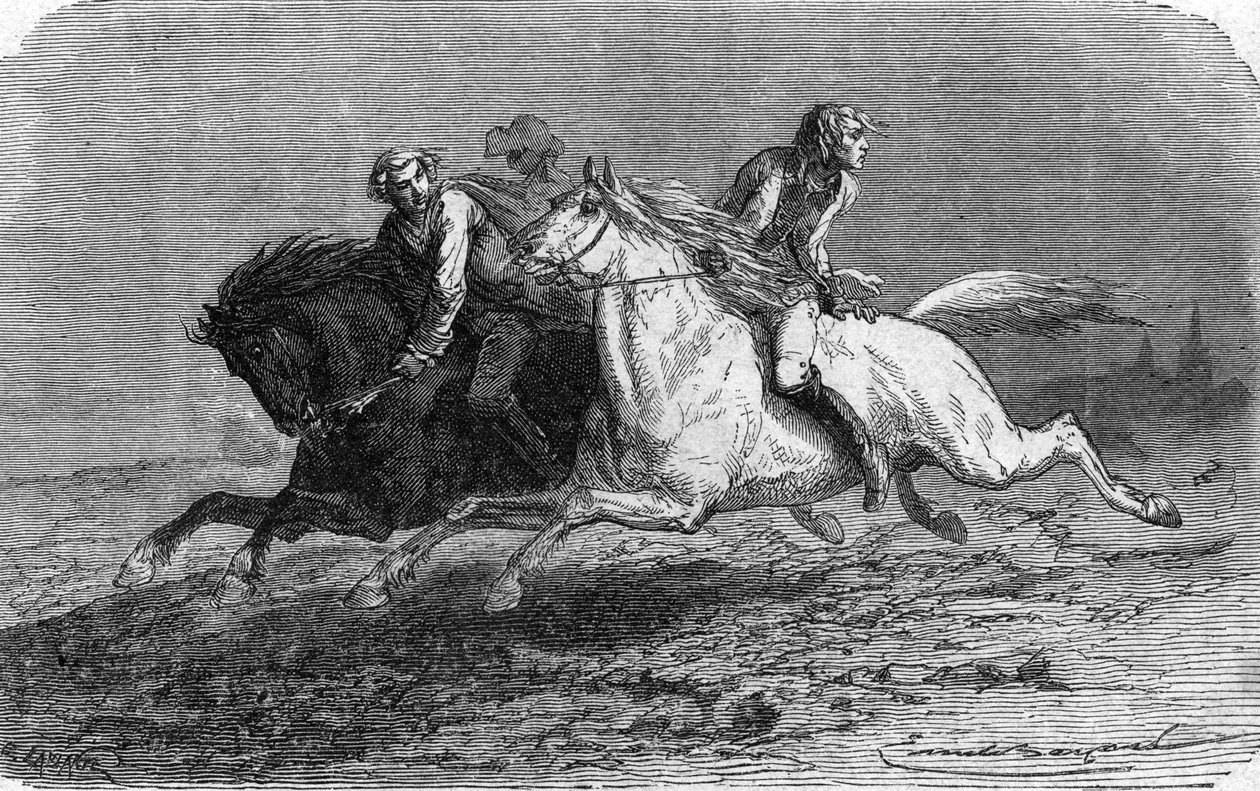 Fuga di Federico di Trenck dalla fortezza di Glatz in Polonia (1746) da Unbekannter Künstler
