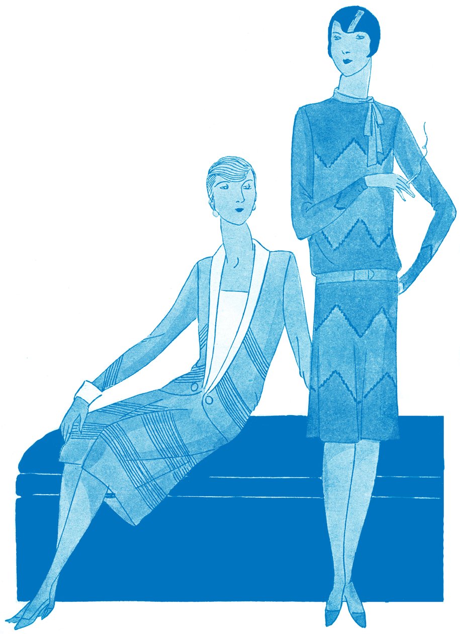 Moda: abiti nella primavera del 1928 da Unbekannter Künstler