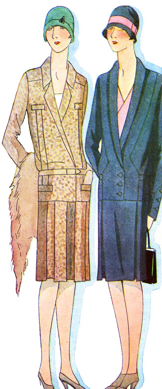 Moda: abiti nella primavera del 1928 da Unbekannter Künstler