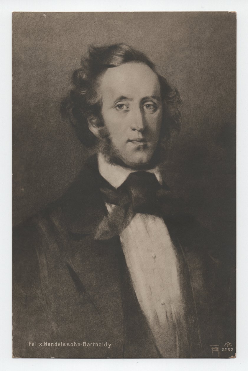 Felix Mendelssohn-Bartholdy (1809-1847) da Unbekannter Künstler