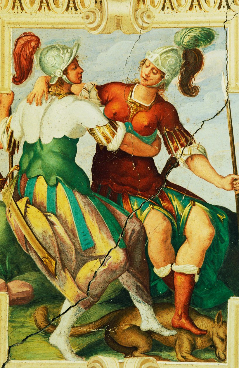 Figure femminili con elmi, (dettaglio) dall