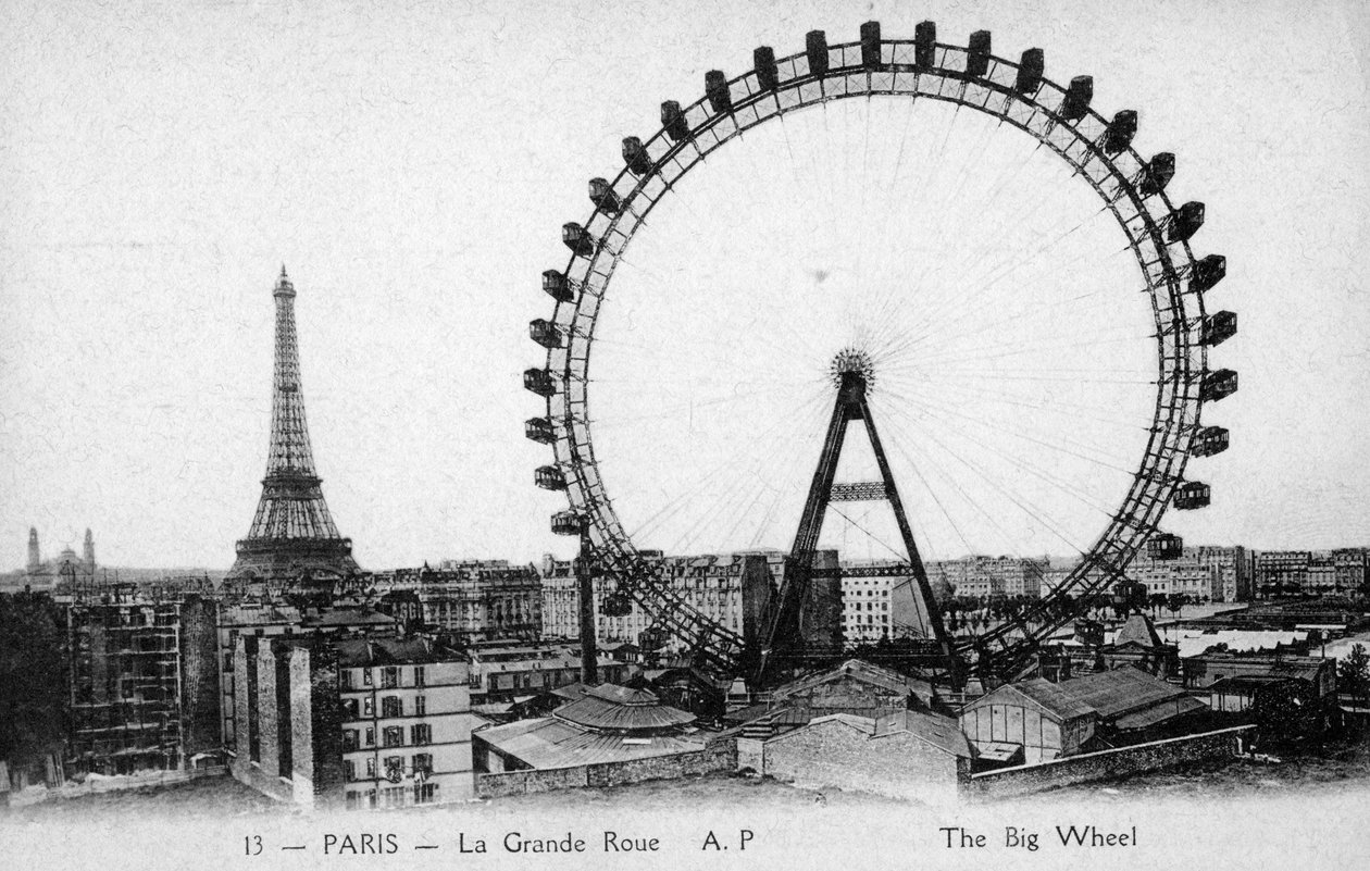 Ruota panoramica, Parigi - Esposizione Universale del 1900 da Unbekannter Künstler