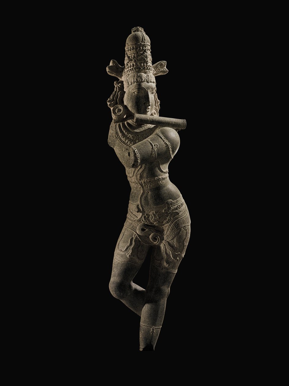 Figura di Venugopala, India meridionale, tardo periodo Chola / inizio periodo Vijayanagar, fine XIII / inizio XIV secolo da Unbekannt