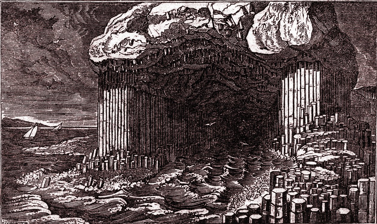 La grotta di Fingal, Staffa da Unbekannter Künstler