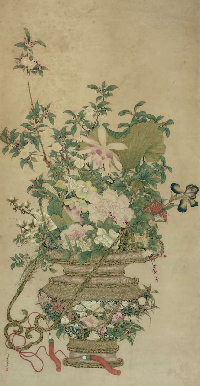 Fiori delle quattro stagioni, dinastia Qing, XVIII-XIX secolo da Unbekannt