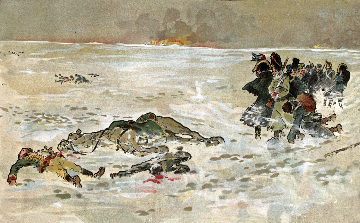 Ritirata francese dalla Russia da Unbekannter Künstler