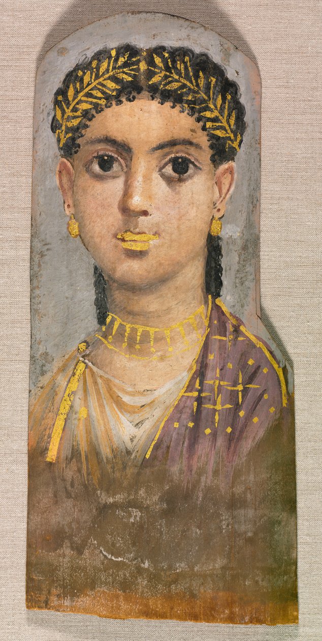 Ritratto funerario di una giovane ragazza, c.25-37 da Unbekannt