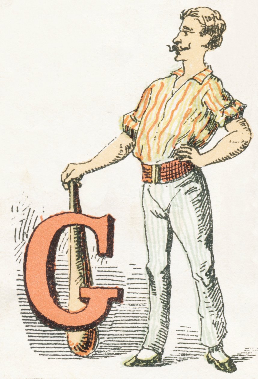 G - Ginnasta - Alfabeto Infantile, Edizioni Gordinne 1920 da Unbekannt