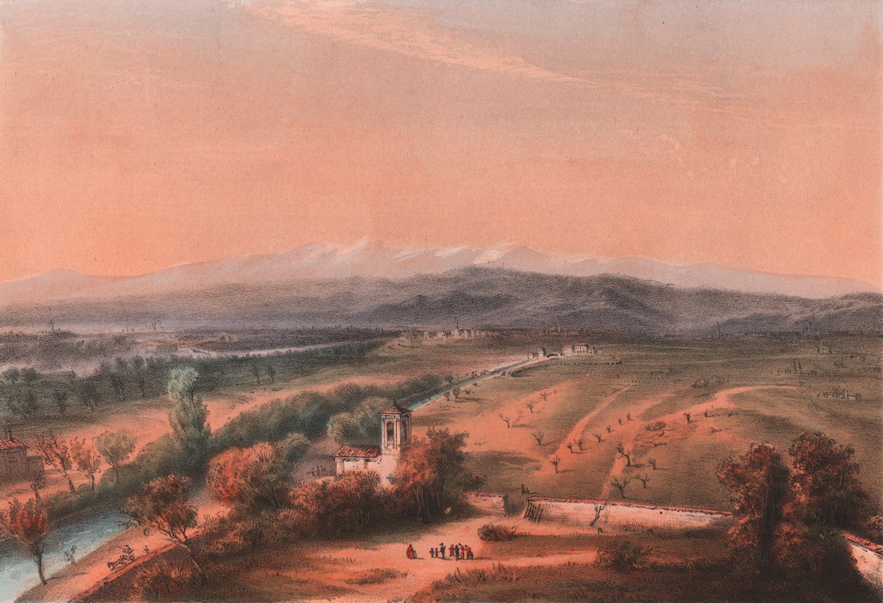 Veduta generale del campo di battaglia di Magenta, Lombardia da William M. Timlin